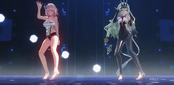 MMD崩坏三梅比乌斯爱莉希雅3D互动