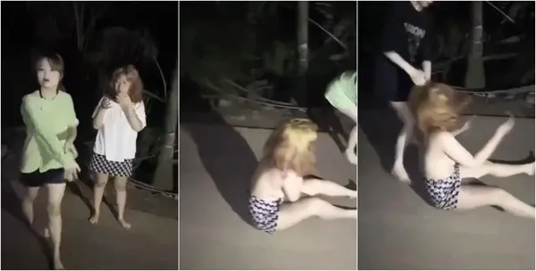女孩户外遭同学扒光衣服霸凌