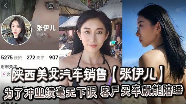 张伊儿 陕西美女汽车销售冲业绩客户买车就能陪睡