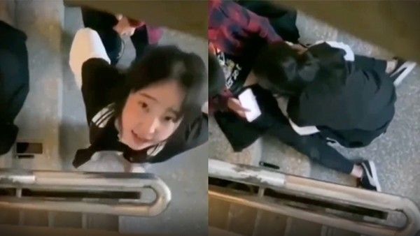 高中生泄密流出 高中生情侣在学校楼梯间激情做爱被偷拍上传到网上了