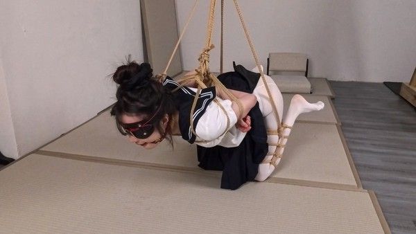 【眼眸出品】《水手白丝直臂加日式反绑折腿半悬吊120》
