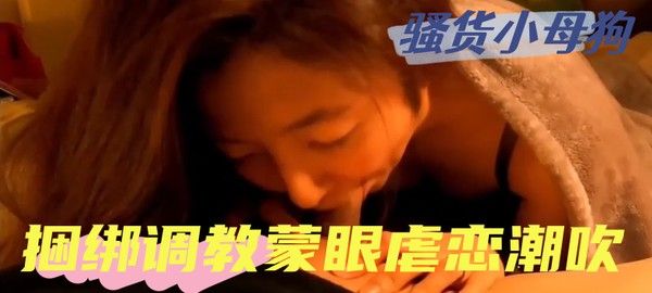 网上认识的骚货小母狗带到家里捆绑调教蒙眼虐恋潮吹。就喜欢和陌生人做爱的那种快感刺激！