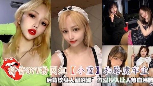 抖音97W粉网红小蓝和路虎车主车内激战