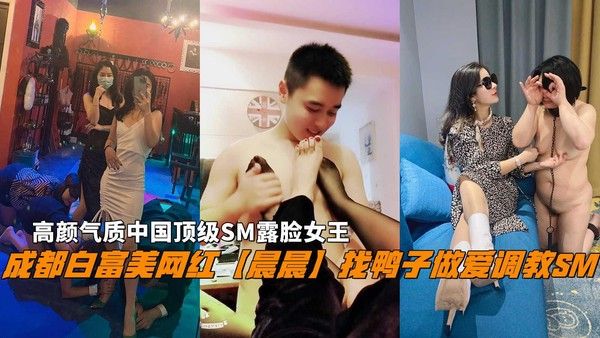 推荐成都白富美网红【晨晨】找鸭子做爱调教SM!高颜气质中国顶级SM露脸女王。
