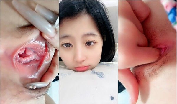乖巧呆萌甜美可愛05後蘿lo莉型小妹妹,清爽短發戴著少女系發卡,小茓掰開特別粉嫩