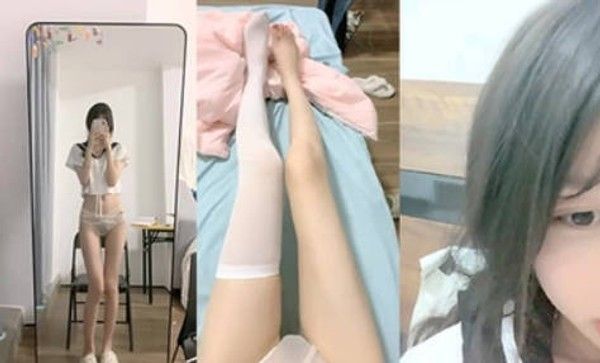 清纯学妹妹，神似王心凌，【性感大长腿】咕噜熊，小穴粉逼流浆，身材苗条看得人心痒痒，推荐一撸，爽歪歪 (1)